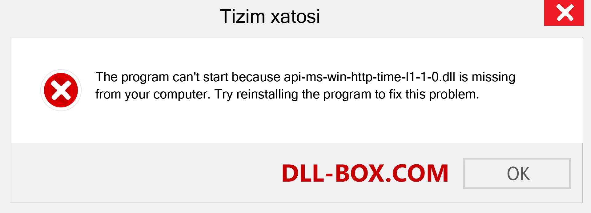 api-ms-win-http-time-l1-1-0.dll fayli yo'qolganmi?. Windows 7, 8, 10 uchun yuklab olish - Windowsda api-ms-win-http-time-l1-1-0 dll etishmayotgan xatoni tuzating, rasmlar, rasmlar